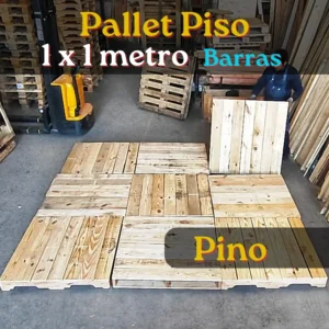 Pallet Piso 1x1 mts, Rustico