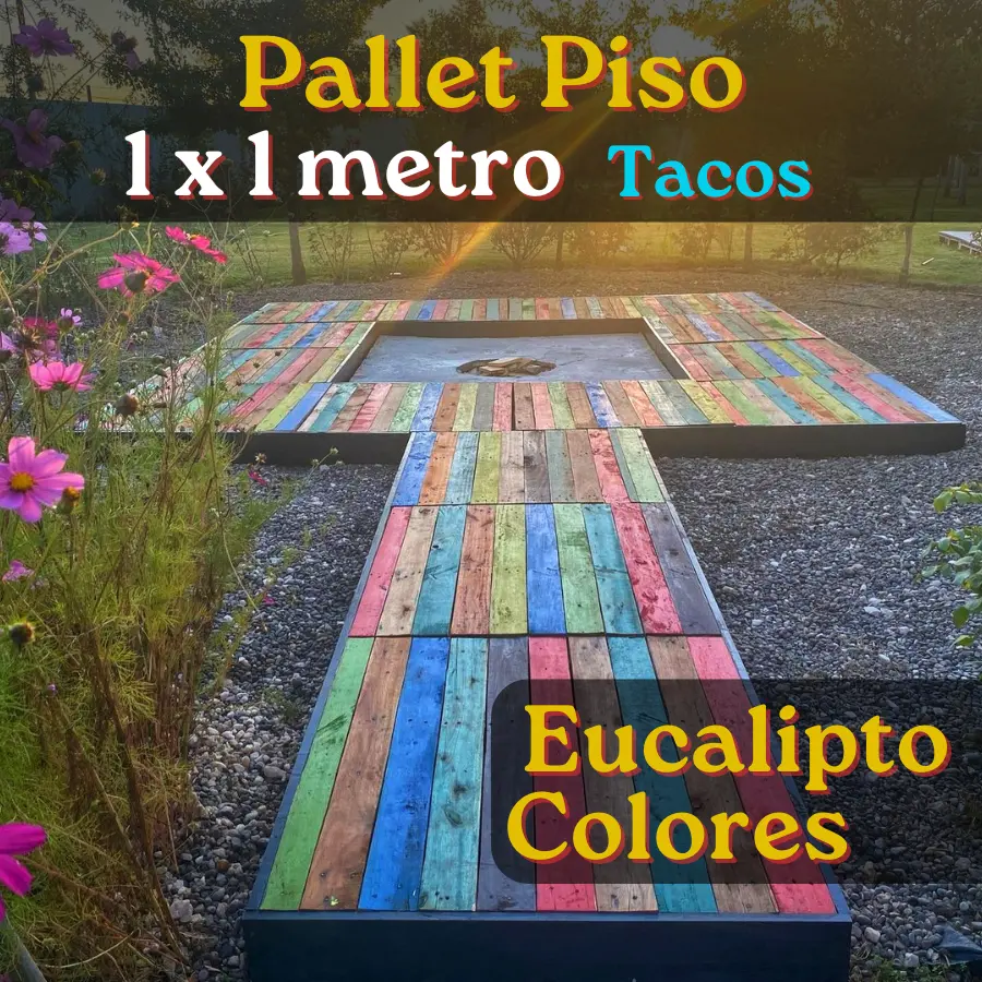 Pallet Piso 1×1 mts, Colores