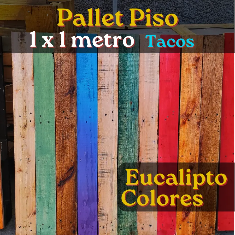 Pallet Piso 1x1 mts, Colores - Image 3