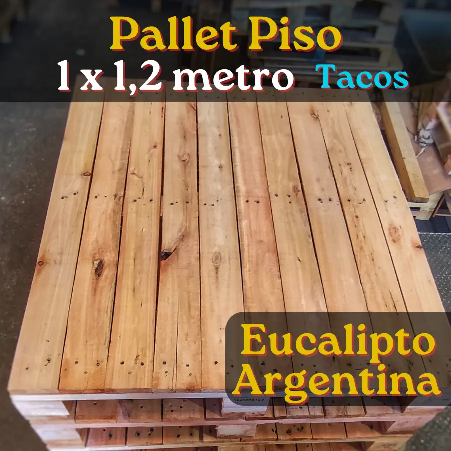 Pallet Piso 1×1.2 mts, Eucalipto