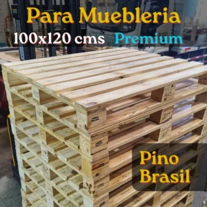 Pallet Muebleria, 1x1.2 mts Pino Brasil, Tunel